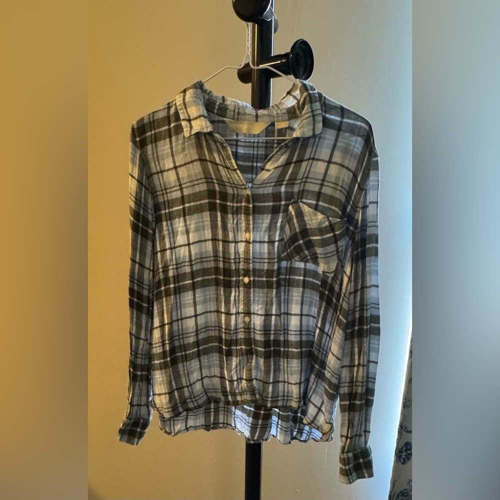 Roebuck & Company Women’s Soft Flannel Vintage Button Down Shirt XL Sears